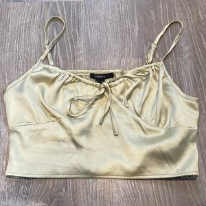 Forever 21 satin crop top